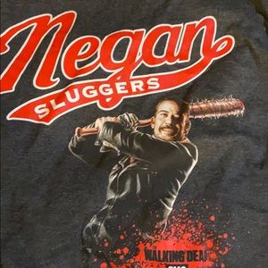 Negan sluggers walking dead tee